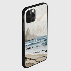 Чехол для iPhone 12 Pro Max Нежный морской пейзаж, цвет: 3D-черный — фото 2