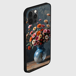 Чехол для iPhone 12 Pro Max Натюрморт с букетом, цвет: 3D-черный — фото 2