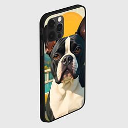 Чехол для iPhone 12 Pro Max Бульдог и лето, цвет: 3D-черный — фото 2