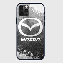 Чехол для iPhone 12 Pro Max Mazda - grey gradient, цвет: 3D-черный