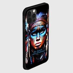 Чехол для iPhone 12 Pro Max Все дуреют с этой косметики, цвет: 3D-черный — фото 2