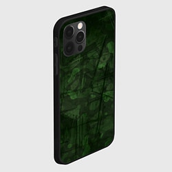 Чехол для iPhone 12 Pro Max Абстракция - strange camouflage, цвет: 3D-черный — фото 2