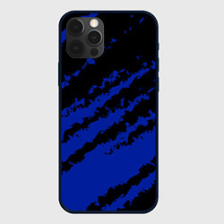 Чехол для iPhone 12 Pro Max The color is black and blue, цвет: 3D-черный