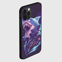 Чехол для iPhone 12 Pro Max Акула-монстр, цвет: 3D-черный — фото 2