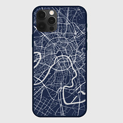 Чехол для iPhone 12 Pro Max Карта Москвы - столица России, цвет: 3D-черный