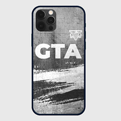 Чехол для iPhone 12 Pro Max GTA - grey gradient посередине, цвет: 3D-черный