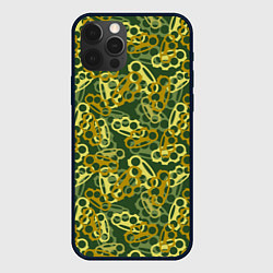 Чехол для iPhone 12 Pro Max Зелёные кастеты, цвет: 3D-черный