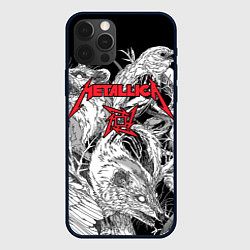 Чехол для iPhone 12 Pro Max Metallica - rats and crows, цвет: 3D-черный