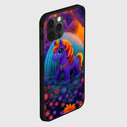 Чехол для iPhone 12 Pro Max Сказочный единорог, цвет: 3D-черный — фото 2