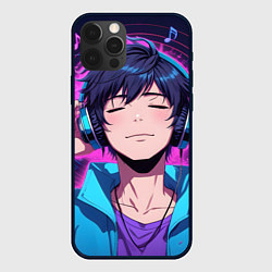 Чехол для iPhone 12 Pro Max Любитель музыки, цвет: 3D-черный