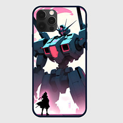 Чехол для iPhone 12 Pro Max Аниме и роботы, цвет: 3D-черный