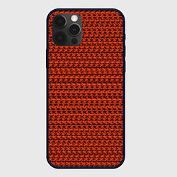 Чехол для iPhone 12 Pro Max Бисмарк-фуриозо полосы узоры, цвет: 3D-черный