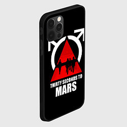 Чехол для iPhone 12 Pro Max 30 Seconds to Mars - poster, цвет: 3D-черный — фото 2