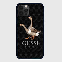 Чехол для iPhone 12 Pro Max Гуси га-га-га, цвет: 3D-черный