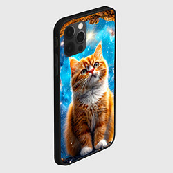 Чехол для iPhone 12 Pro Max Манчкин в космосе, цвет: 3D-черный — фото 2