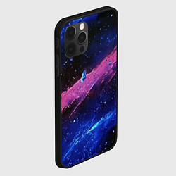 Чехол для iPhone 12 Pro Max Абстрактная текстура краской, цвет: 3D-черный — фото 2