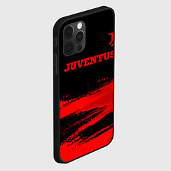 Чехол для iPhone 12 Pro Max Juventus - red gradient посередине, цвет: 3D-черный — фото 2