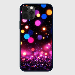 Чехол для iPhone 12 Pro Max Сияние и блестяшки, цвет: 3D-черный