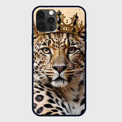 Чехол для iPhone 12 Pro Max Королевский леопард, цвет: 3D-черный
