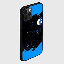 Чехол для iPhone 12 Pro Max Schalke 04 fc blue color, цвет: 3D-черный — фото 2