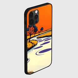 Чехол для iPhone 12 Pro Max Арт с фантастическим пейзажем, цвет: 3D-черный — фото 2