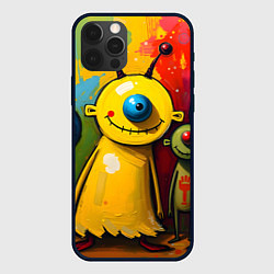 Чехол для iPhone 12 Pro Max Арт с человечками, цвет: 3D-черный