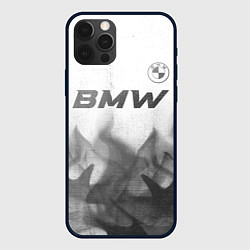 Чехол для iPhone 12 Pro Max BMW - white gradient посередине, цвет: 3D-черный