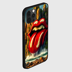 Чехол для iPhone 12 Pro Max Rolling Stones - sea rocks, цвет: 3D-черный — фото 2