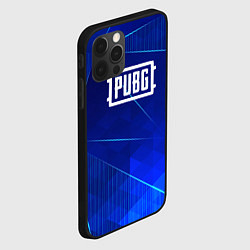 Чехол для iPhone 12 Pro Max PUBG blue poly, цвет: 3D-черный — фото 2