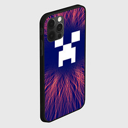 Чехол для iPhone 12 Pro Max Minecraft red energy, цвет: 3D-черный — фото 2