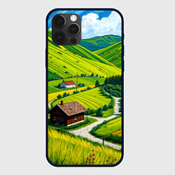 Чехол для iPhone 12 Pro Max Русская душа и поле, цвет: 3D-черный