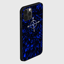 Чехол для iPhone 12 Pro Max Megadeth blue energy, цвет: 3D-черный — фото 2