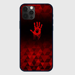 Чехол для iPhone 12 Pro Max Death Stranding red poly, цвет: 3D-черный