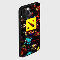 Чехол для iPhone 12 Pro Max Dota2 персонажи, цвет: 3D-черный — фото 2