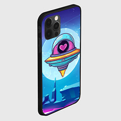 Чехол для iPhone 12 Pro Max Нло с сердечком внутри, цвет: 3D-черный — фото 2
