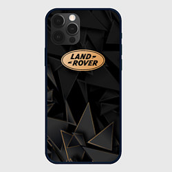 Чехол для iPhone 12 Pro Max Land Rover golden poly, цвет: 3D-черный