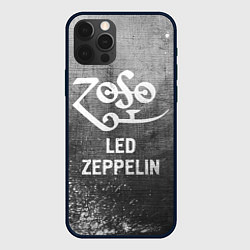 Чехол для iPhone 12 Pro Max Led Zeppelin - grey gradient, цвет: 3D-черный