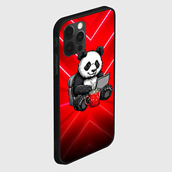 Чехол для iPhone 12 Pro Max Панда работает за ноутбуком, цвет: 3D-черный — фото 2