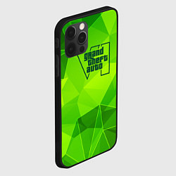 Чехол для iPhone 12 Pro Max GTA6 green poly, цвет: 3D-черный — фото 2