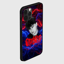 Чехол для iPhone 12 Pro Max Сектор газа - красно-синие молнии, цвет: 3D-черный — фото 2