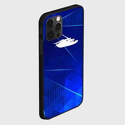 Чехол для iPhone 12 Pro Max Papa Roach blue poly, цвет: 3D-черный — фото 2