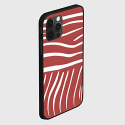 Чехол для iPhone 12 Pro Max Полоски красной зебры, цвет: 3D-черный — фото 2