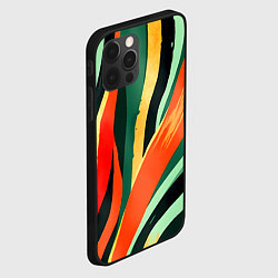 Чехол для iPhone 12 Pro Max Тропическая жаркая абстракция, цвет: 3D-черный — фото 2