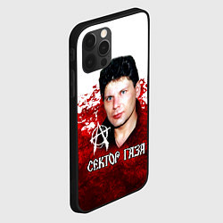 Чехол для iPhone 12 Pro Max Юрий Хой бело-красный фон, цвет: 3D-черный — фото 2