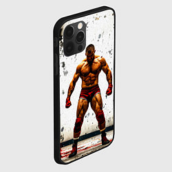 Чехол для iPhone 12 Pro Max Реслер на белом, цвет: 3D-черный — фото 2