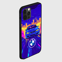 Чехол для iPhone 12 Pro Max Синий БМВ, цвет: 3D-черный — фото 2