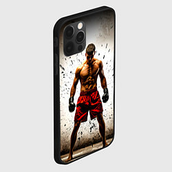Чехол для iPhone 12 Pro Max Боксер в красном, цвет: 3D-черный — фото 2