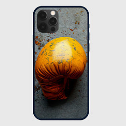 Чехол для iPhone 12 Pro Max Желтая боксерская перчатка, цвет: 3D-черный