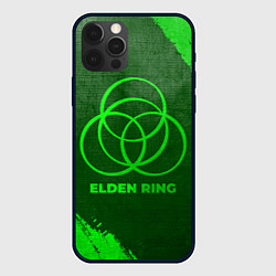 Чехол для iPhone 12 Pro Max Elden Ring - green gradient, цвет: 3D-черный
