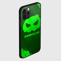 Чехол для iPhone 12 Pro Max DanMachi - green gradient, цвет: 3D-черный — фото 2